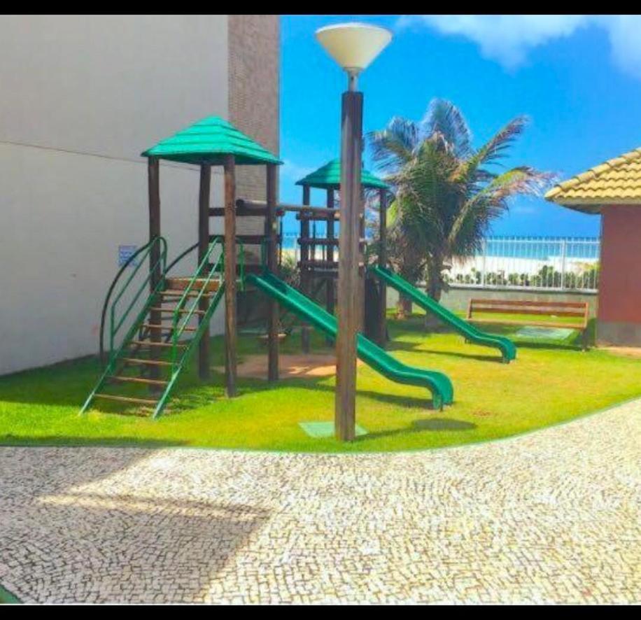 Apartamento Vista Total Do Mar Uma Cobertura A 400M Do Beach Park No Porto Das Dunas Aquiraz Condominio Terramaris Piscina Ampla Parque Infantil Sauna Estacionamento Privado Eksteriør billede