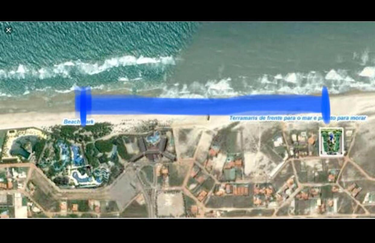 Apartamento Vista Total Do Mar Uma Cobertura A 400M Do Beach Park No Porto Das Dunas Aquiraz Condominio Terramaris Piscina Ampla Parque Infantil Sauna Estacionamento Privado Eksteriør billede