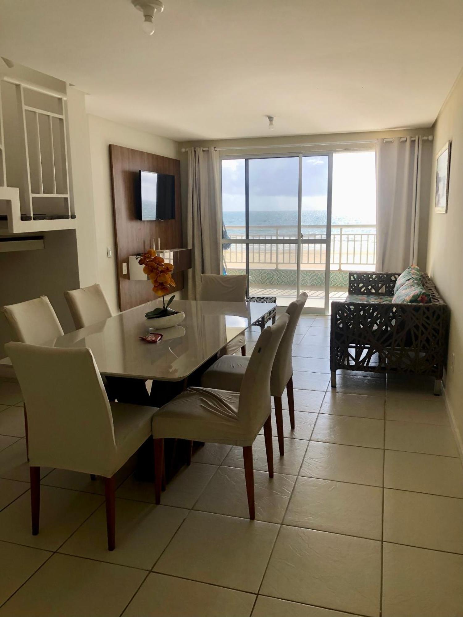 Apartamento Vista Total Do Mar Uma Cobertura A 400M Do Beach Park No Porto Das Dunas Aquiraz Condominio Terramaris Piscina Ampla Parque Infantil Sauna Estacionamento Privado Eksteriør billede